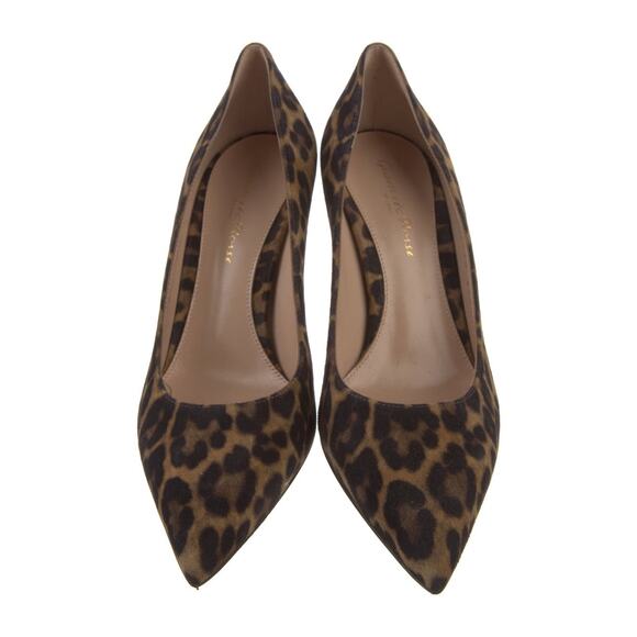 ❤️Gianvito Rossi Suede Leopard Pumps❤️ - Picture 3 of 5